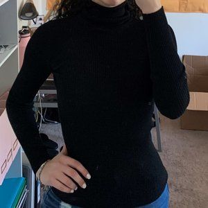 Black Long Sleeve Turtle Neck